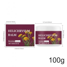 Baume Hydratant À Lhélichryse, Formule Non Collante, 100 G, Crème Réparatrice Aux Extraits, Crème Hydratante Pour Le Corps, 