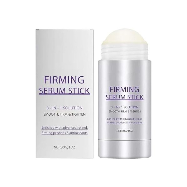 Sérum raffermissant au rétinol en stick, crème raffermissante 3 en 1 pour le visage et le cou, améliore lélasticité de la pe ...