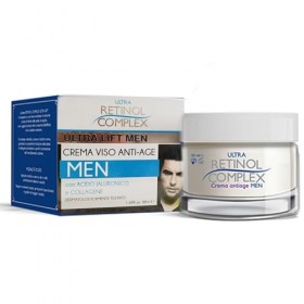 Retinol Komplex Crème visage anti-âge pour homme avec acide hyaluronique et collagène 50 ml