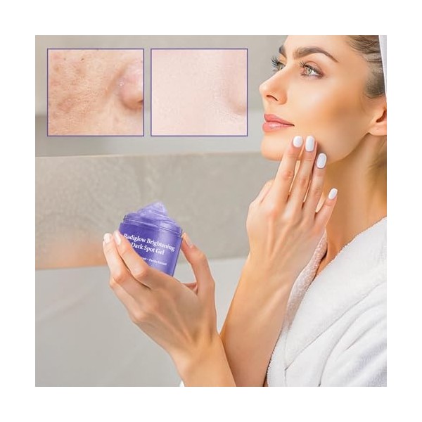 Gel Hydratant Visage,Gel de Soin Visage Doux 30 g - Crème Hydratante Éclaircissante et Nourrissante pour les Hommes et les Fe