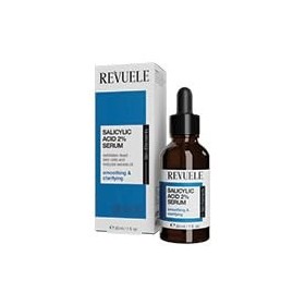 REVUELE Sérum Visage Acide Salicylique 2% – Soin Purifiant Ciblé, Désobstrue les Pores, Réduit l’Excès de Sébum et les Imperf