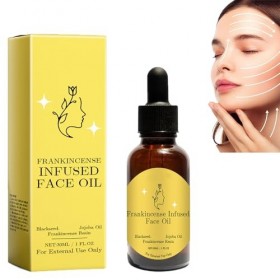 Huile de résine dencens pour le visage,huile infusée de résine dencens,huile de résine et huile de jojoba,sérum pressé hydr C...