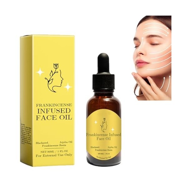 Huile de résine dencens pour le visage,huile infusée de résine dencens,huile de résine et huile de jojoba,sérum pressé hydr C...