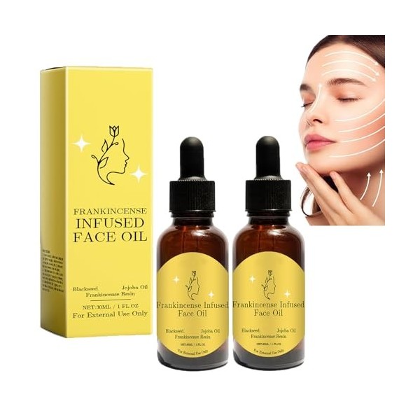 Huile de résine dencens pour le visage,huile infusée de résine dencens,huile de résine et huile de jojoba,sérum pressé hydr C...