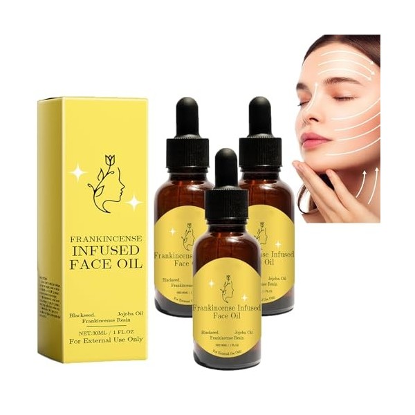 Huile de résine dencens pour le visage,huile infusée de résine dencens,huile de résine et huile de jojoba,sérum pressé hydr C...