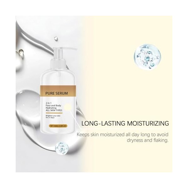 Whitening and brightening skin essence,deep moisturizing and revitalizing skin essence 100ml with niacinamide collagen