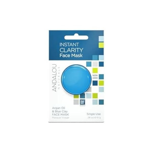 Andalou Naturals Instant Clarity Clay Mask, 0.28 Ounce by Andalou Naturals