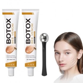 GXGM 2 produits anti-rides à base de venin dabeille, adaptés au visage et au cou, conviennent à tous les types de peau. 1 a