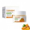 Crème Visage au Curcuma et à la Vitamine C,Crème au Anti Taches,Creme Hydratante Visage Anti-Âge,Cream Éclaircissante Pour Le...