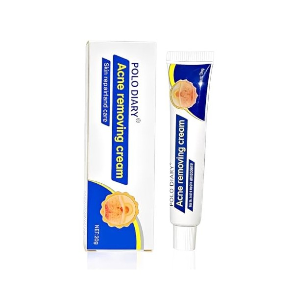 NHPY 2 Pièces Creme Anti Boutons Visage,Strong Moisture,Favorise lélimination des Imperfection,Crème Anti-impuretés Pour Réd