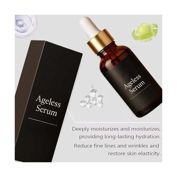 Sérum Anti-âge Luxeveria, Anti Rides Puissant Immediat, Serum Anti Age, Sérum Visage Hydratant Anti-âge Herbionyx à Lacide H ...