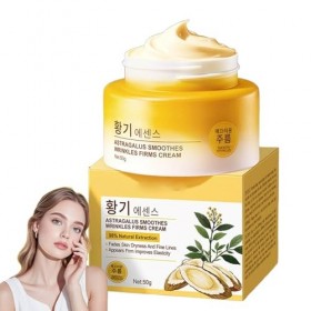 Crème Antirides Raffermissante Aux lastragale, Creme Anti Rides Femme, Crème Raffermissante Pour Le Visage, Creme Hydratante