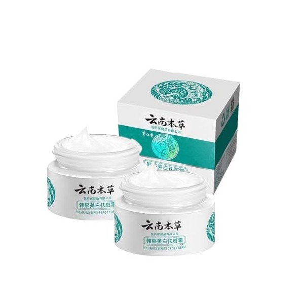 Lot de 2 crèmes japonaises Melasma - Crème démaquillante japonaise Herbal Freckle - Crème Hoshi Japon - Dr Hancy White Spot C...