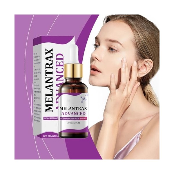 Sérum anti-hyperpigmentation avancé Melantrax – Sérum visage Epiglow Melanex contre les taches pigmentaires et le vieillissem...