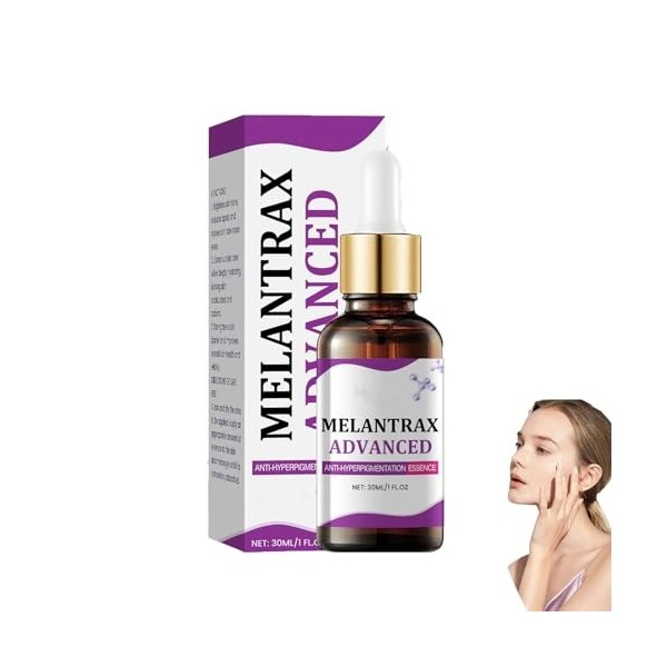 Sérum anti-hyperpigmentation avancé Melantrax – Sérum visage Epiglow Melanex contre les taches pigmentaires et le vieillissem...