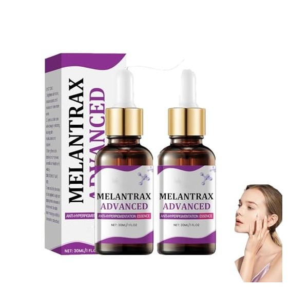 Sérum anti-hyperpigmentation avancé Melantrax – Sérum visage Epiglow Melanex contre les taches pigmentaires et le vieillissem...