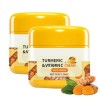 Crème Visage Au Curcuma et à la Vitamine C,Creme Anti Tache Visage,Creme Eclaircissante,Crème Hydratante Au Collagène Pour Le...