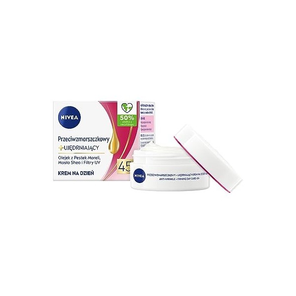 NIVEA Anti-rides + Crème de Jour raffermissante 45+, 50 ml