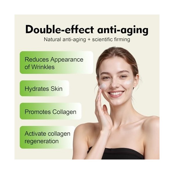 Bienengift Crème Visage Anti-Âge au Venin dAbeille, 2 x 40 ml – Soin Hydratant Visage et Cou à Effet Tenseur – Crème Anti-Ri ...