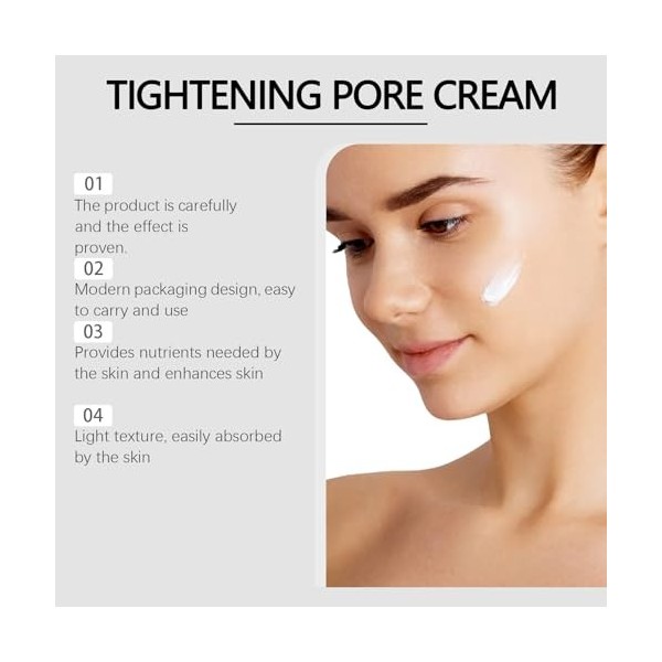 CrèMe Affinante Pour Les Pores Et Hydratante Visage - CrèMe Matifiante Pour Peaux Grasses, CrèMe RafraîChissante Et Hydratant...