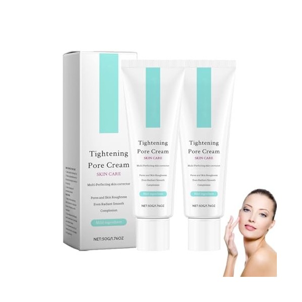 CrèMe Affinante Pour Les Pores Et Hydratante Visage - CrèMe Matifiante Pour Peaux Grasses, CrèMe RafraîChissante Et Hydratant...