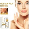 Rice Raw Pulp Face Cream, Anti-wrinkle White Rice Face Serum, White Rice Whitening Cream, Collagen White Rice Face Serum,Ligh...