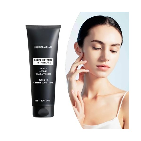 Crème lifting instantanée pour le visage - Crème anti-rides - Hydratante pendant 24 heures - Anti-âge - Réduit les rides - Ce...