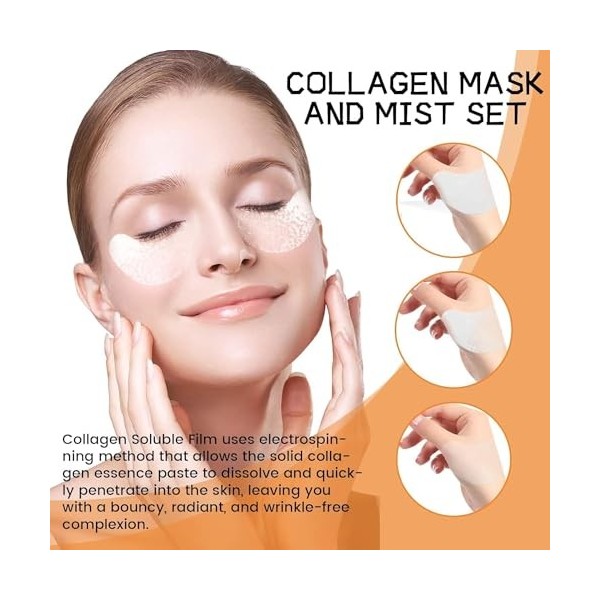 Korean Technology Film de collagène soluble, film de collagène de haute qualité et brumisateur Crème Jour et Nuit