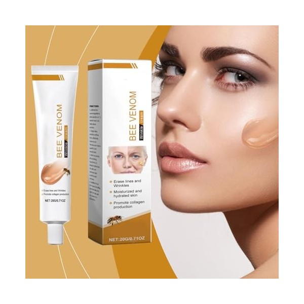 Nybhyjka Crème Au V-enin Dabeille 3 Pièces,Dabeille Bee Veno-m Wrinkl-e Removal Cream Crème Nourrissante Crème Hydratante P