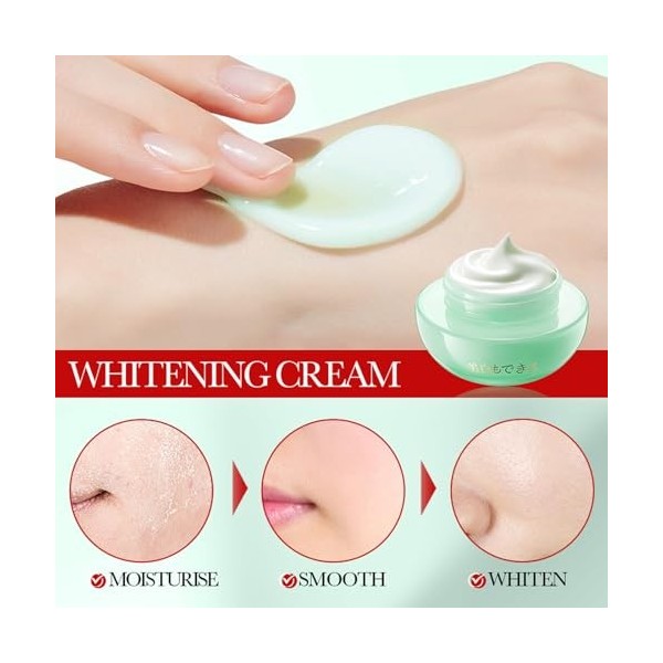 Crème Niacinamide Correction Éclat, 50 G Crème Hydratante Éclaircissante Niacinamide Lady Vegan Cream Crème Hydratante Anti-T