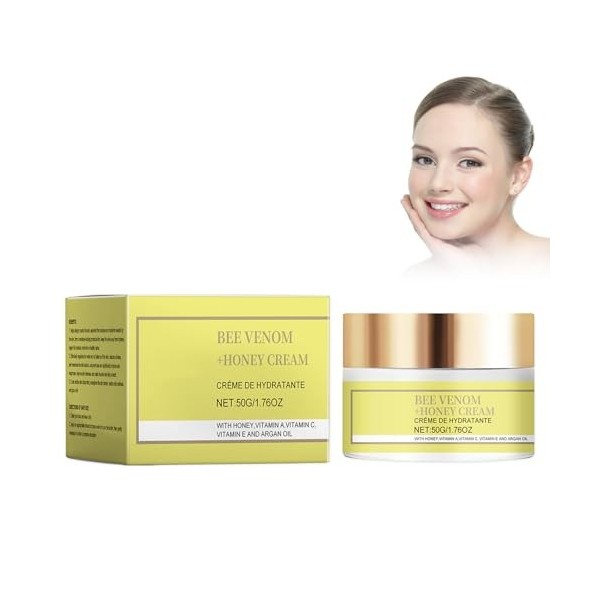 Tallow Balm Crème Visage Au Miel,Crème Visage Aux Abeilles Crème Anti-Plies Au Miel Crème Hydratante Au Visage Crème Réparatr