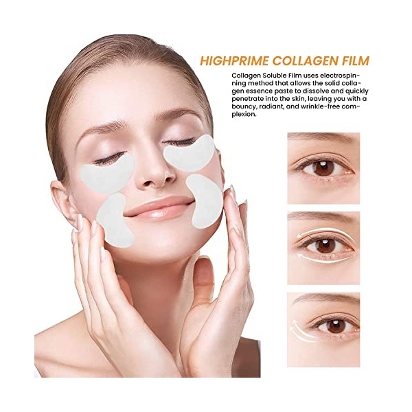 Korea Highprime Collagen Soluble Film, Anti-aging Smooths out Fine Lines and Wrinkle, Highprime Collagen Film. 3box Crème Jo...