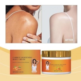 Creme Eclaircissante Anti Tache Visage de Carotte,Huile de Carotte Eclaircissante,Creme Vitamine C éclaircissante Au Carottes...