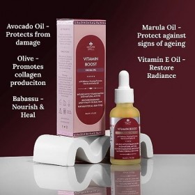 Nature Spell Vitamin Boost Huile pour le visage, hydratation profonde et améliore la texture de la peau, aide à retenir lhum