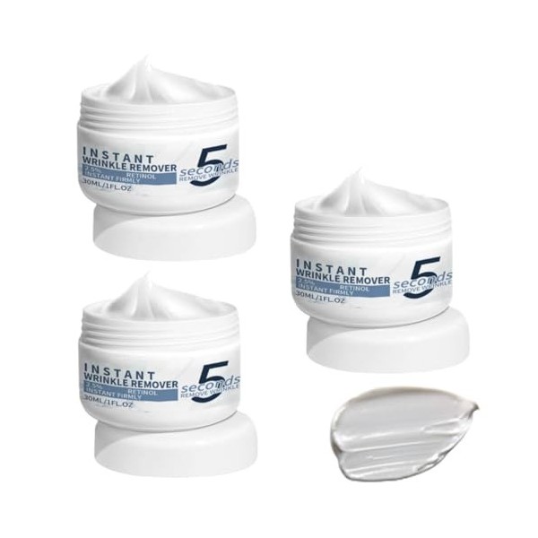 Crème Anti-Rides 5 Secondes,Crème Anti-Rides Instantanée,Creme Anti Ride Femme,Creme Liftante Anti Ridés Instantané,Wrinkle P...