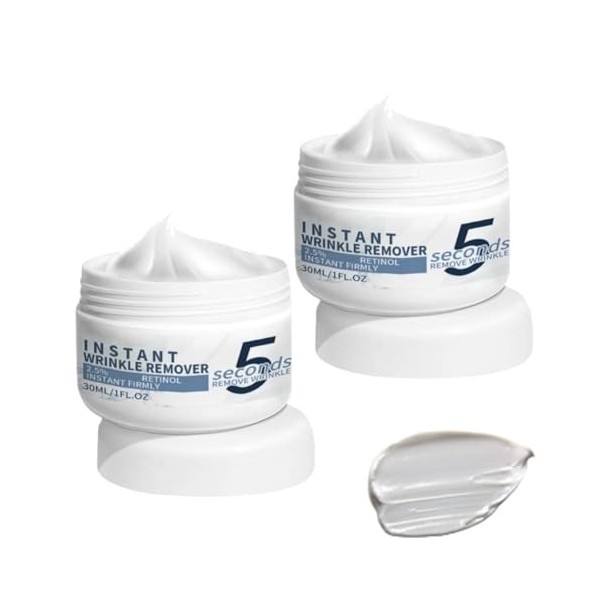 Crème Anti-Rides 5 Secondes,Crème Anti-Rides Instantanée,Creme Anti Ride Femme,Creme Liftante Anti Ridés Instantané,Wrinkle P...