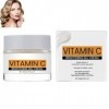Gel-crème visage à la vitamine C, crème visage éclaircissante, hydratant anti-âge pour femmes, hydrate et lisse les ridules, ...