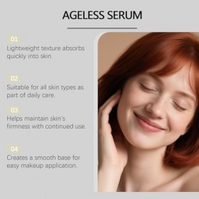 SéRum Anti-Rides Ageless, SéRum Visage Au RéTinol Pour Lisser Et Raffermir La Peau, Essence Hydratante Pour Tous Types De Pea...