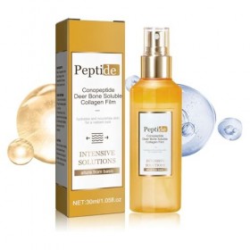 Sérum aux Peptides de Collagène 2 Pièces, Sérum Rehausseur de Collagène 30ml pour éclaircir la Peau Hydratante, Pénétration P