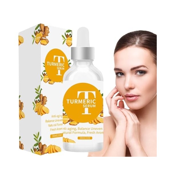 Huile de curcuma pour le visage - 1 once. naturelle de soin de la peau du visage à lhuile de curcuma | réparatrice hydratant