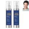 Crème hydratante visage 6 en 1 pour homme, anti-âge, anti-poches, anti-rides, raffermissante, visage et cou, hydratante natur...
