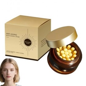 Crème hydratante en capsules de rétinol, crème hydratante raffermissante anti-âge, améliore lélasticité de la peau, atténue ...