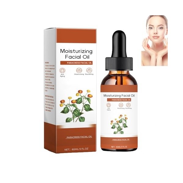 Huile de cresson pour le visage,huile essentielle de cresson hydratante pour lisser les rides et ridules,sérum hydratant et é...