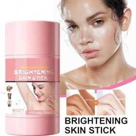 Bâton de peau éclaircissant, baume naturel pour le visage 30 g avec soin hydratant – Crème hydratante naturelle au format bro...