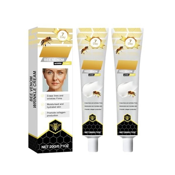 Crème Raffermissante & Repulpante Visage avec Crème Lifting Immediat, Cream Anti Rides Femme pour Contour du Visage, Éclat Ra...