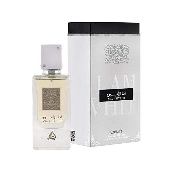 Lattafa Perfumes Ana Abiyedh Eau de parfum Avec vaporisateur Boisé, vanille, safran 60 ml