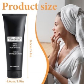 OIXYAZ Creme lifting immediat visage,lifting visage,30g,Crème liftante pour la peau, hydratante et adaptée à tous les types d