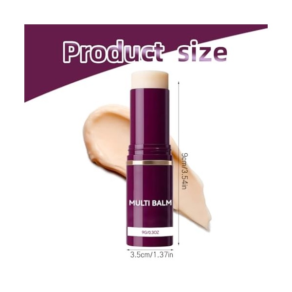 Teegxddy 1 PCS Calcium Multi Balm | Anti-âGe, Affaissement, Rides, Baume Multi-Vitaminé Au Calcium,CrèMe Réparatrice Et Hydra...