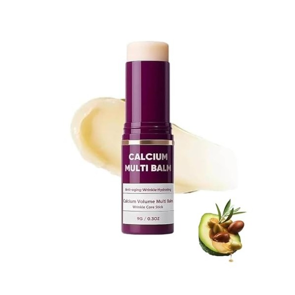 Crème multi-effets au collagène et au calcium coréens - Raffermissante, soin du visage, du cou et des yeux, lisse les rides, ...