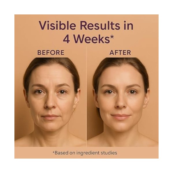 Crème multi-effets au collagène et au calcium coréens - Raffermissante, soin du visage, du cou et des yeux, lisse les rides, ...